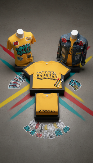 Customizable Graffiti Tee Kit Signal Yellow