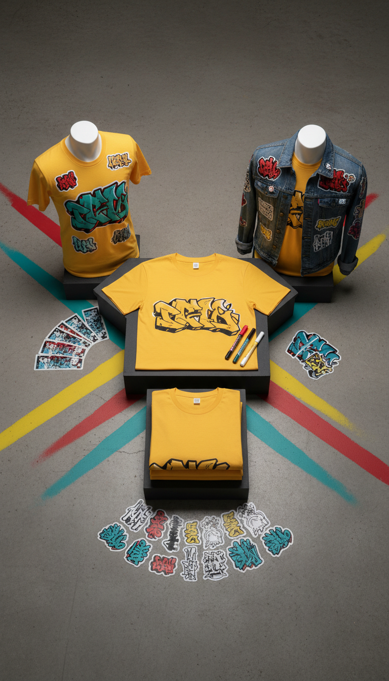 Customizable Graffiti Tee Kit Signal Yellow