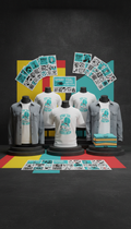 Spray Teal Artist Collab DTF Stickers
